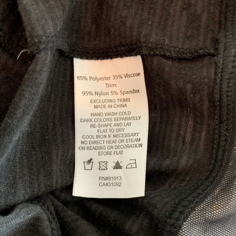 Tracy Reese Black Poly Viscose Camisole large NWT - Picture 11 of 16